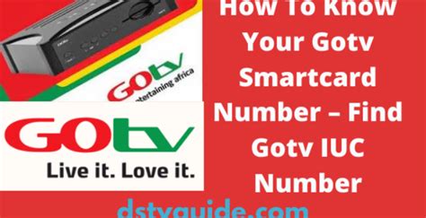 what is gotv smart card number|what is GOTV iuc number.